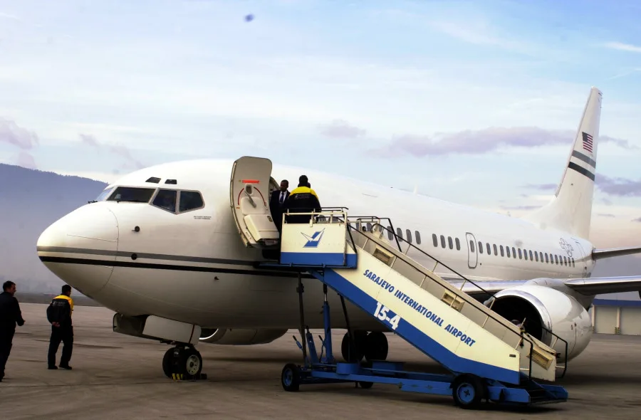Boeing BBJ representative aircraft imagery